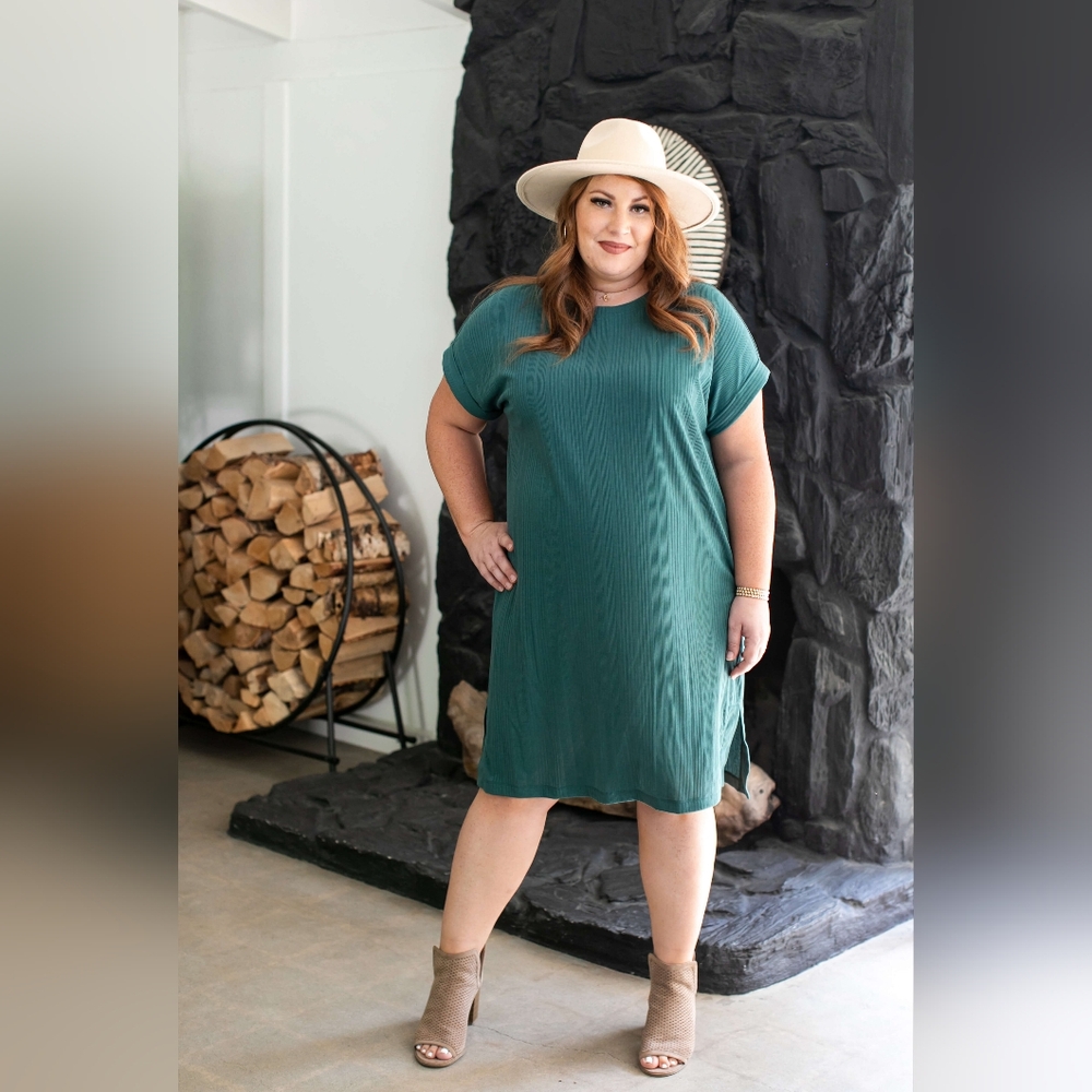 Lularoe | Chelsea T-Shirt Dress NWT Teal L